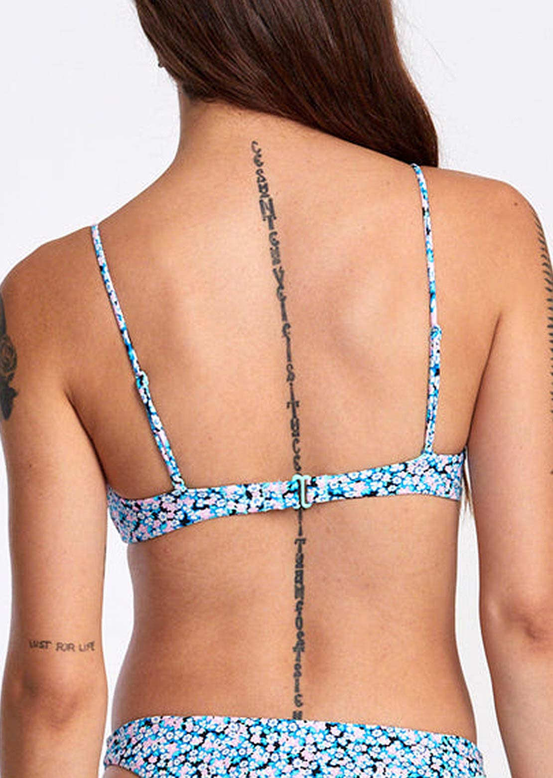 RVCA Women's Sprinkles V-Wire Bralette Black Floral