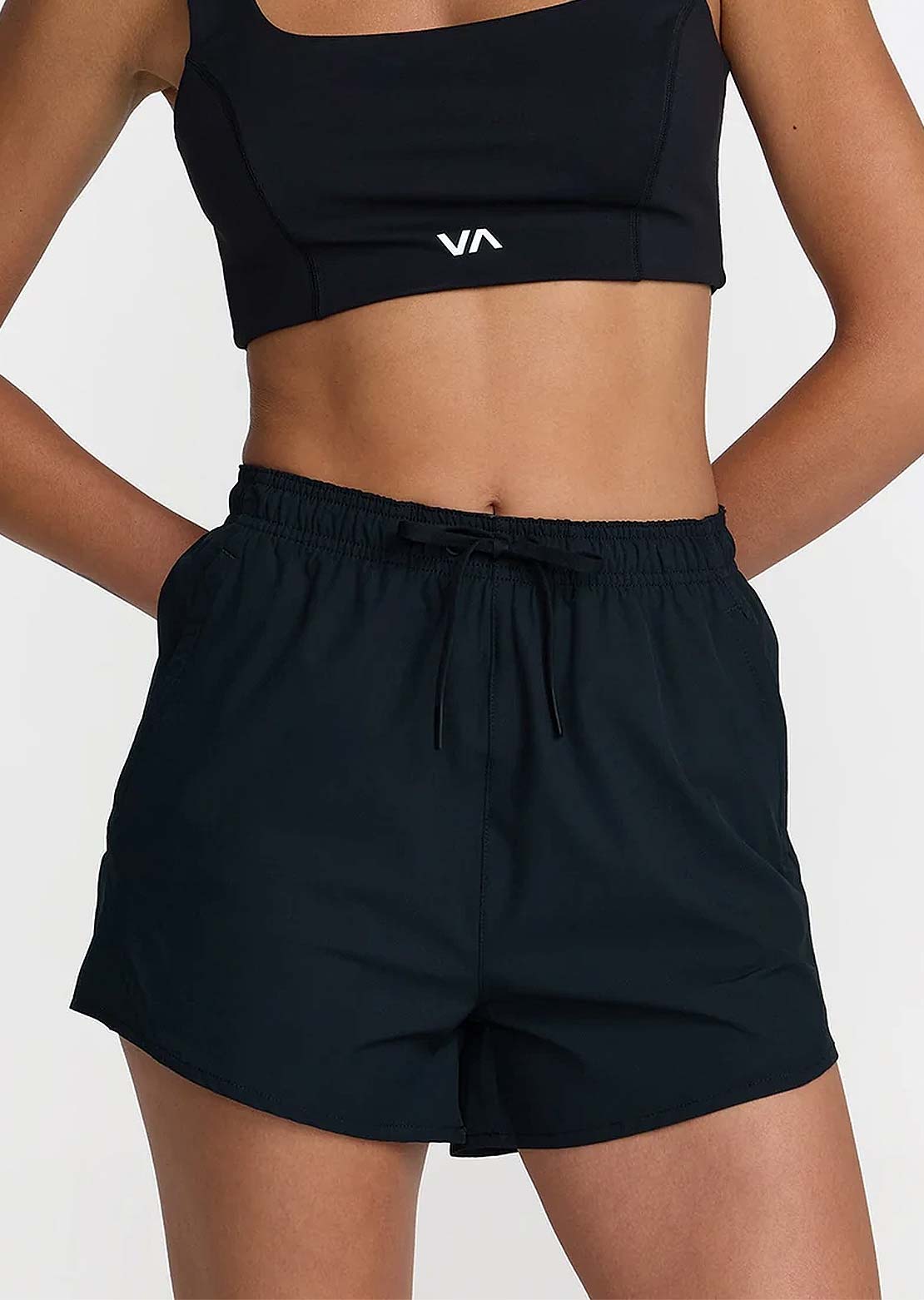 RVCA Women's VA Essential Yogger 12 Shorts Black
