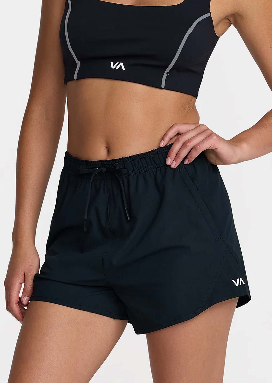 RVCA Women's VA Essential Yogger 12 Shorts Black