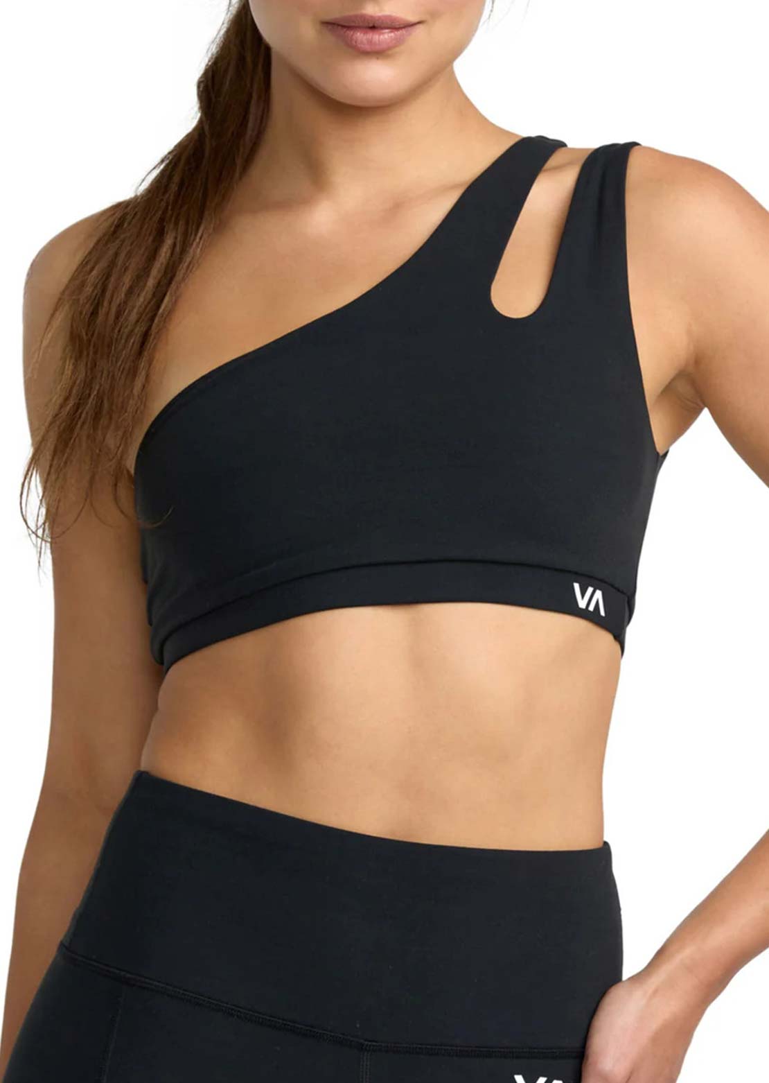 RVCA Women's Va One Shoulder Bra Black