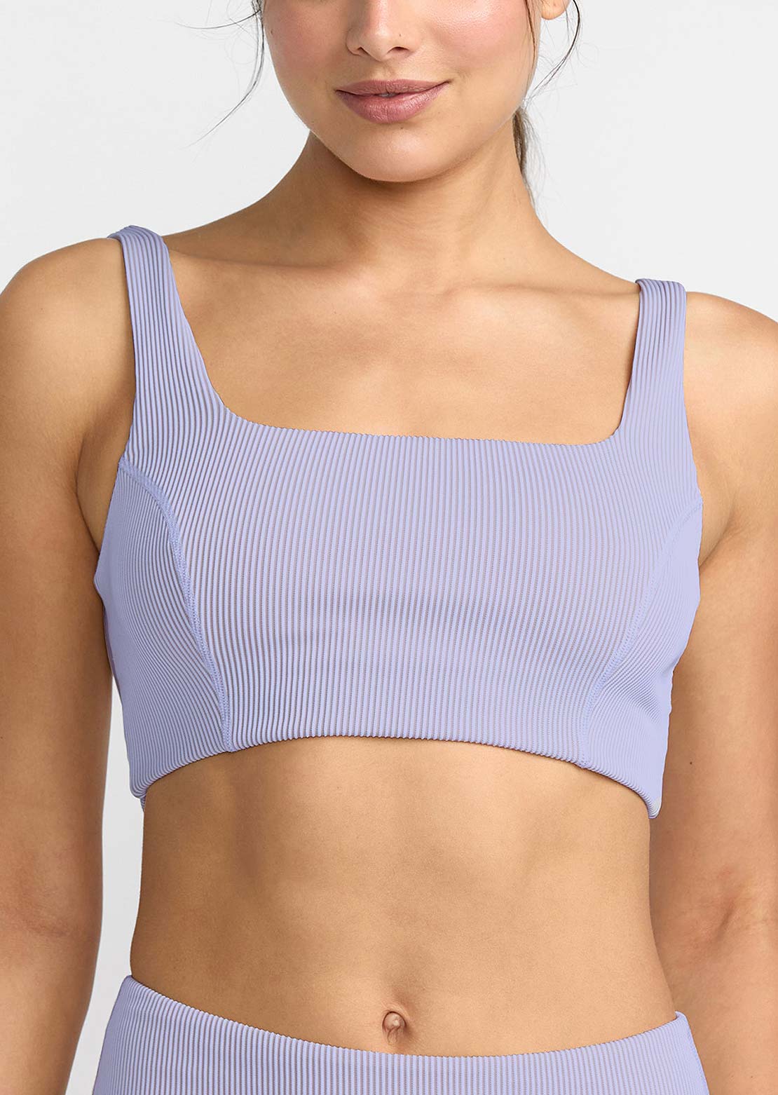 RVCA Women's Va Square Neck Bra Purple Haze