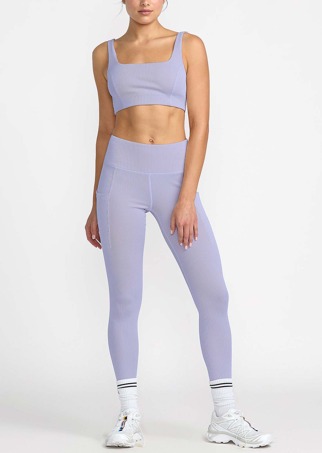 RVCA Women's Va Square Neck Bra Purple Haze