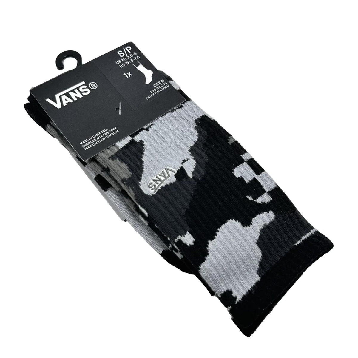 Vans Men's Camo Check Crew Socks