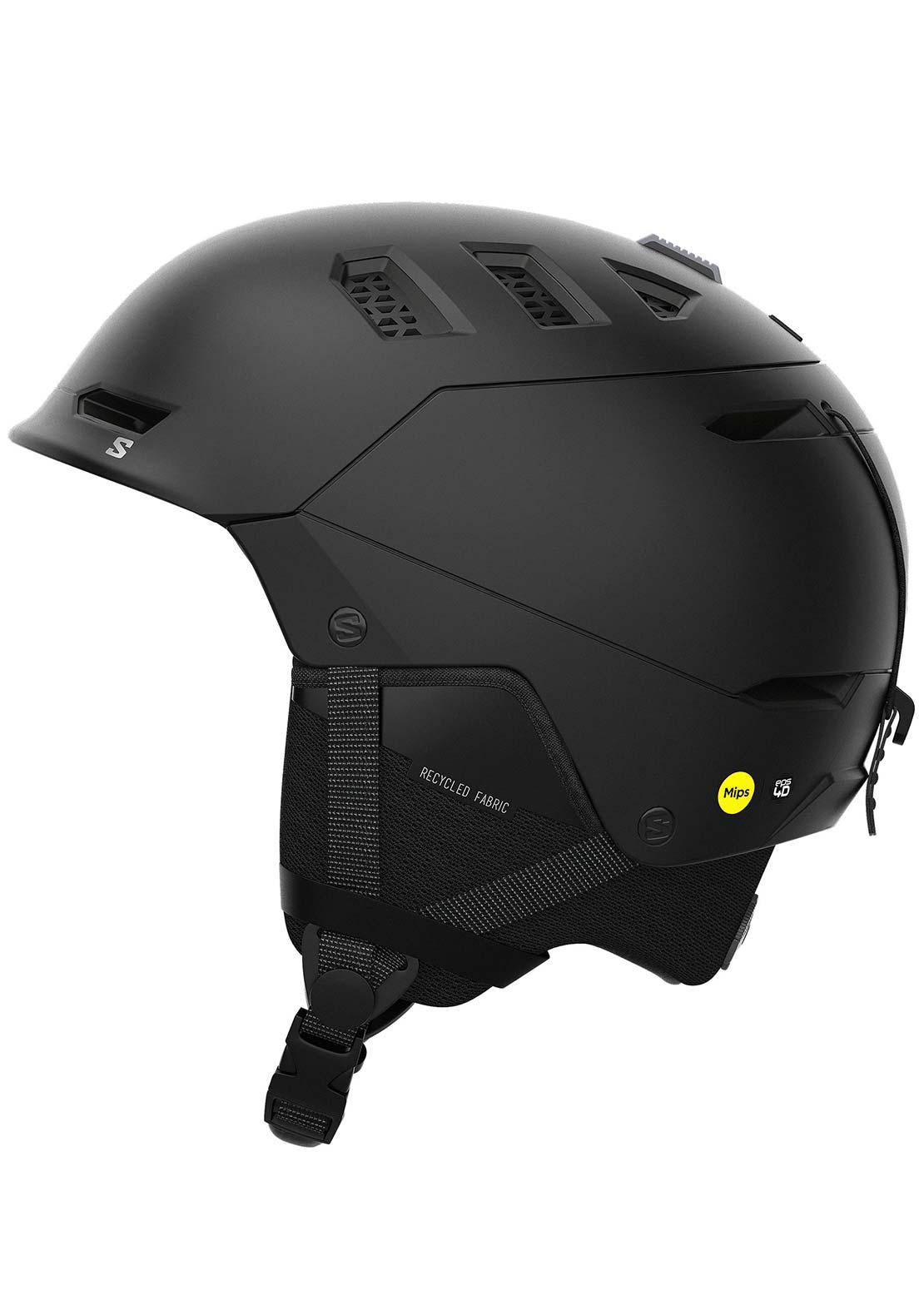 Salomon Unisex Husk Pro MIPS Snow Helmet Black
