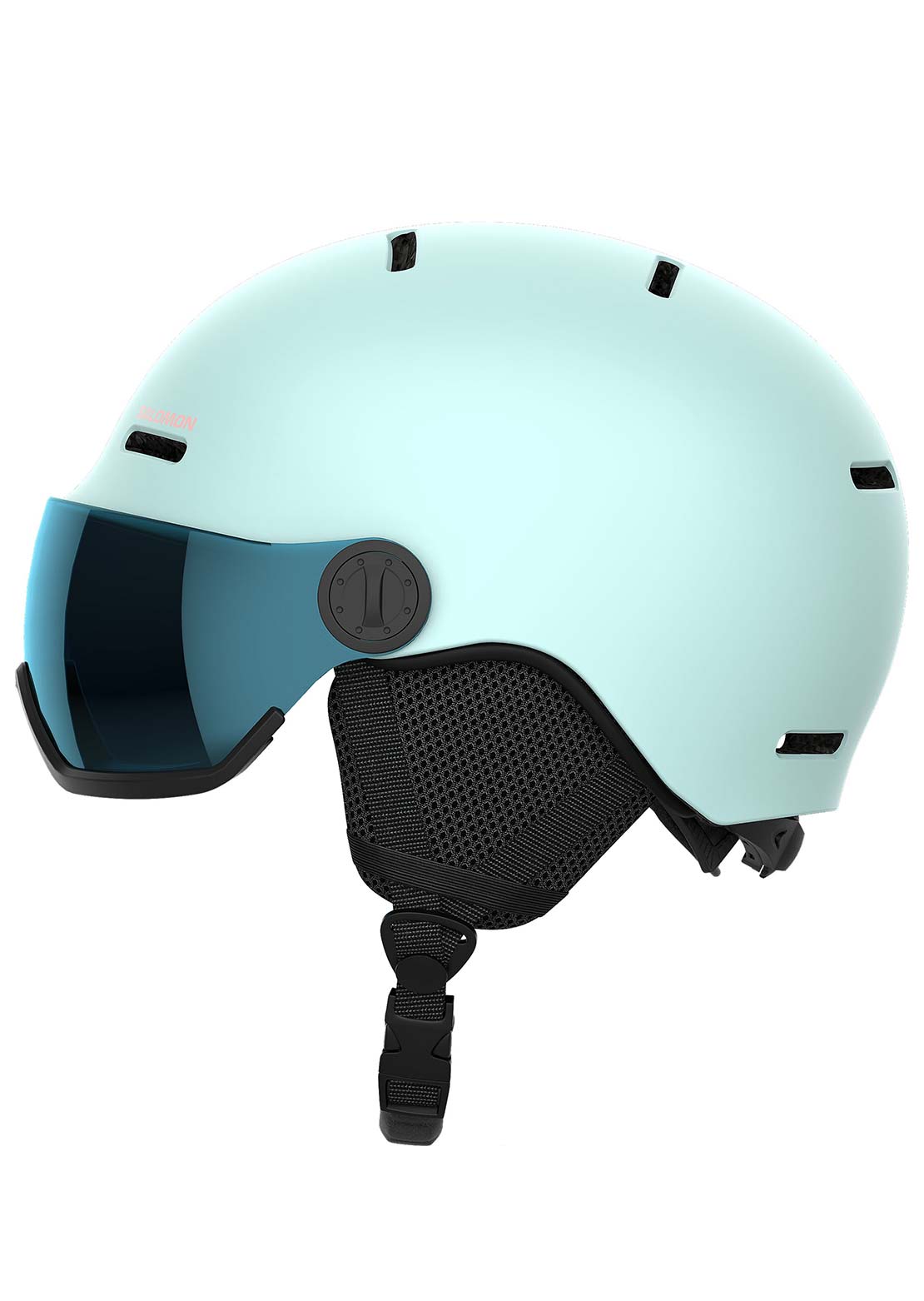 Salomon Junior Orka Visor Snow Helmet Bleached Aqua