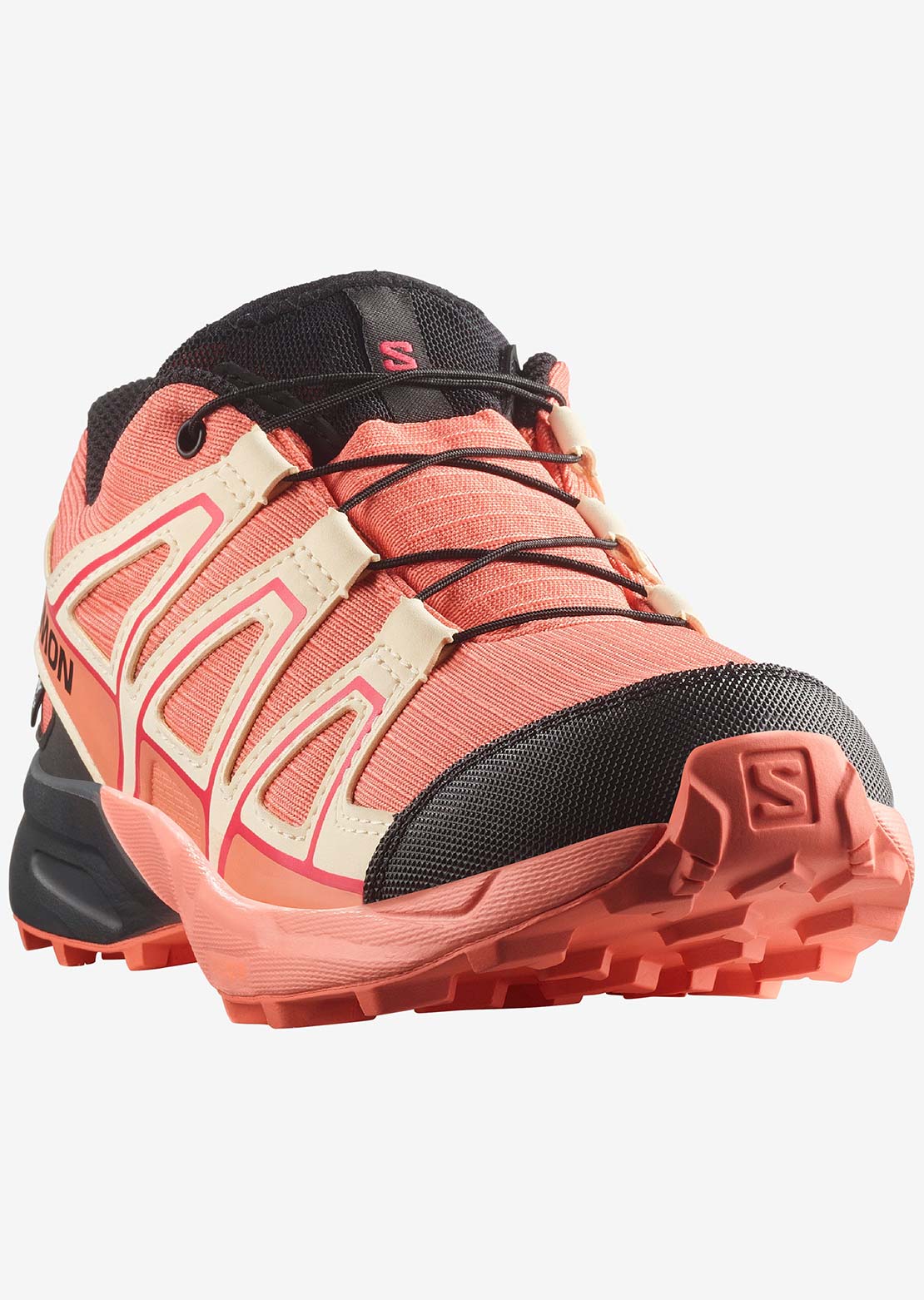 Salomon Junior Speedcross Waterproof Shoes Emberglow/Tender Peach/Fusion Coral