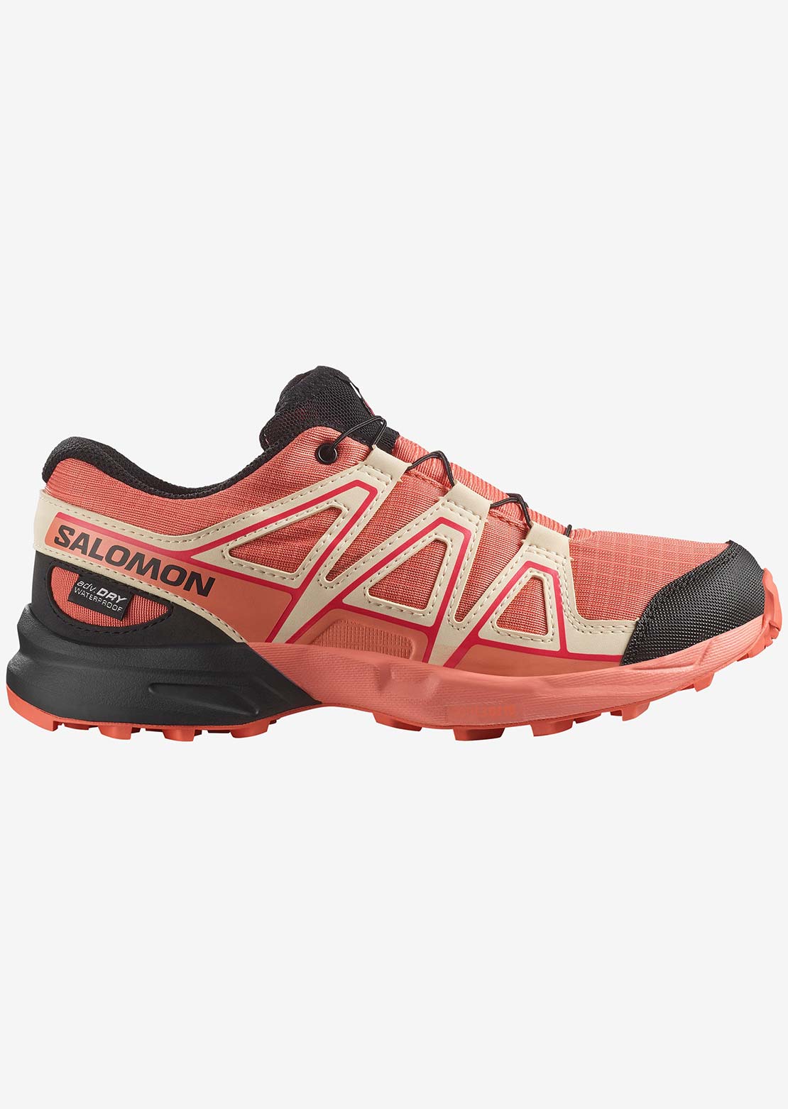 Salomon Junior Speedcross Waterproof Shoes Emberglow/Tender Peach/Fusion Coral