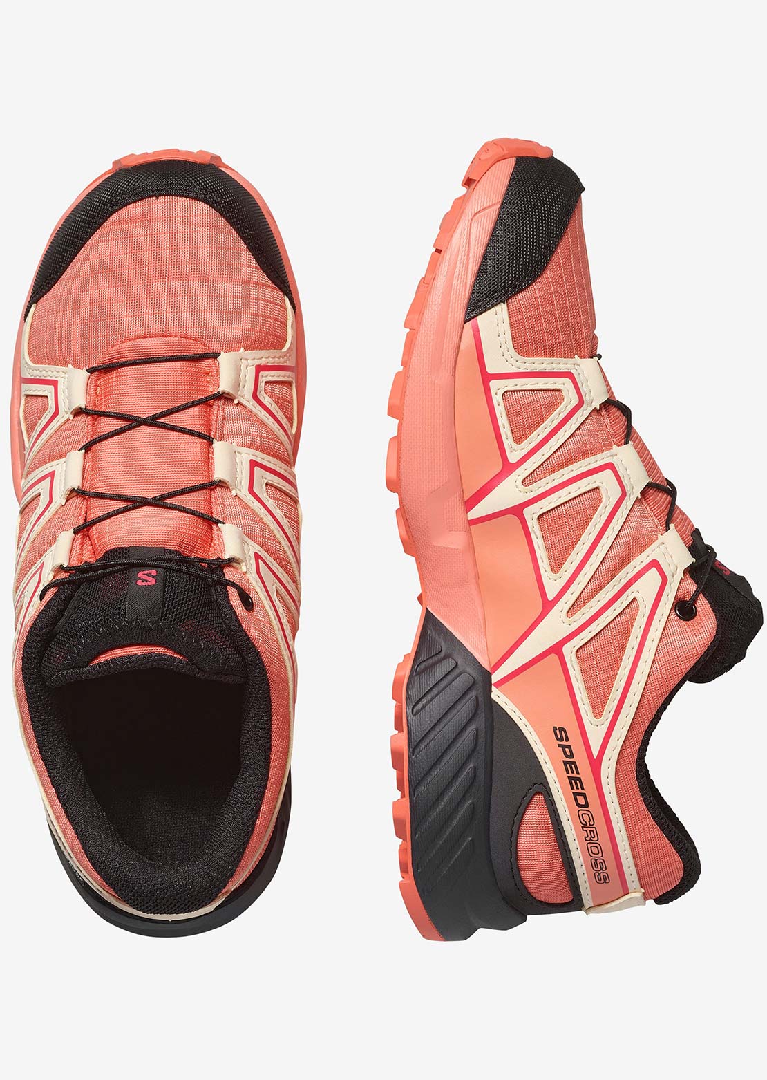 Salomon Junior Speedcross Waterproof Shoes Emberglow/Tender Peach/Fusion Coral
