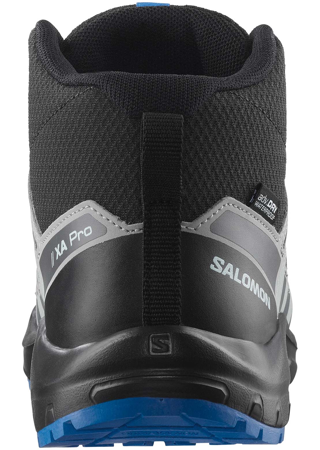 Salomon Junior XA Pro V8 Mid Waterproof Shoes Black/Monument/French Blue