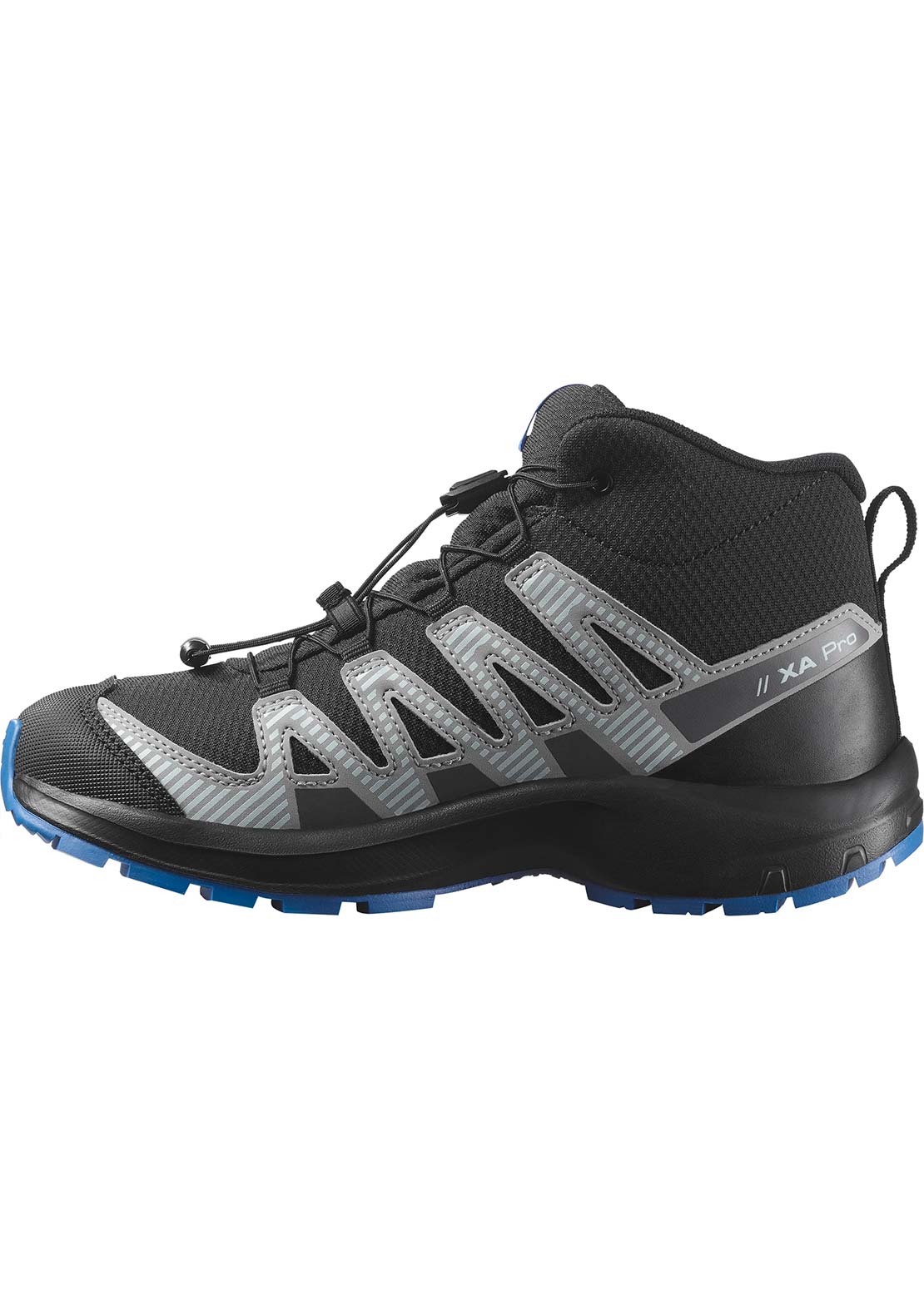 Salomon Junior XA Pro V8 Mid Waterproof Shoes Black/Monument/French Blue