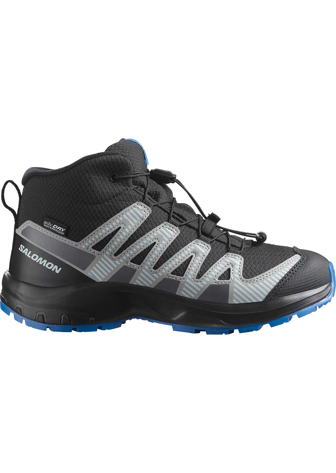 Salomon Junior XA Pro V8 Mid Waterproof Shoes Black/Monument/French Blue