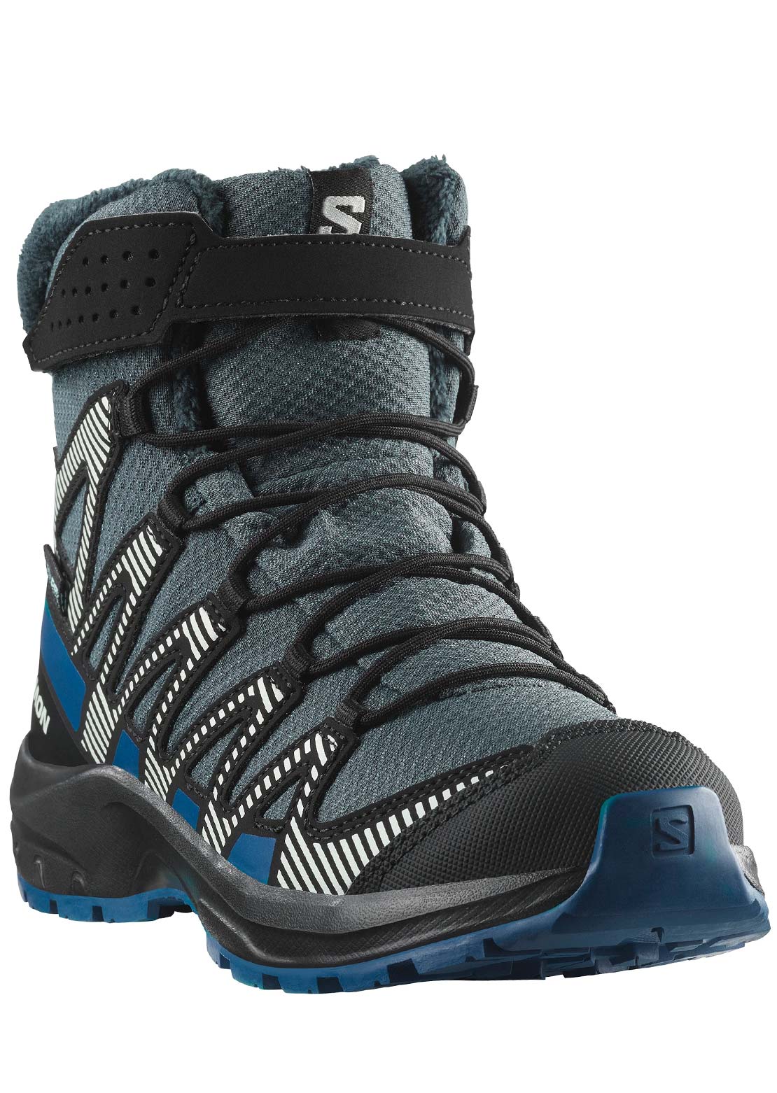 Salomon Junior XA Pro V8 Winter Waterproof Boots Turbul/Black