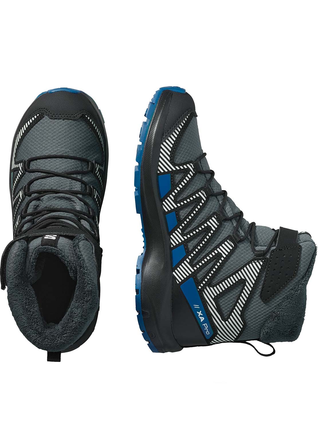 Salomon Junior XA Pro V8 Winter Waterproof Boots Turbul/Black