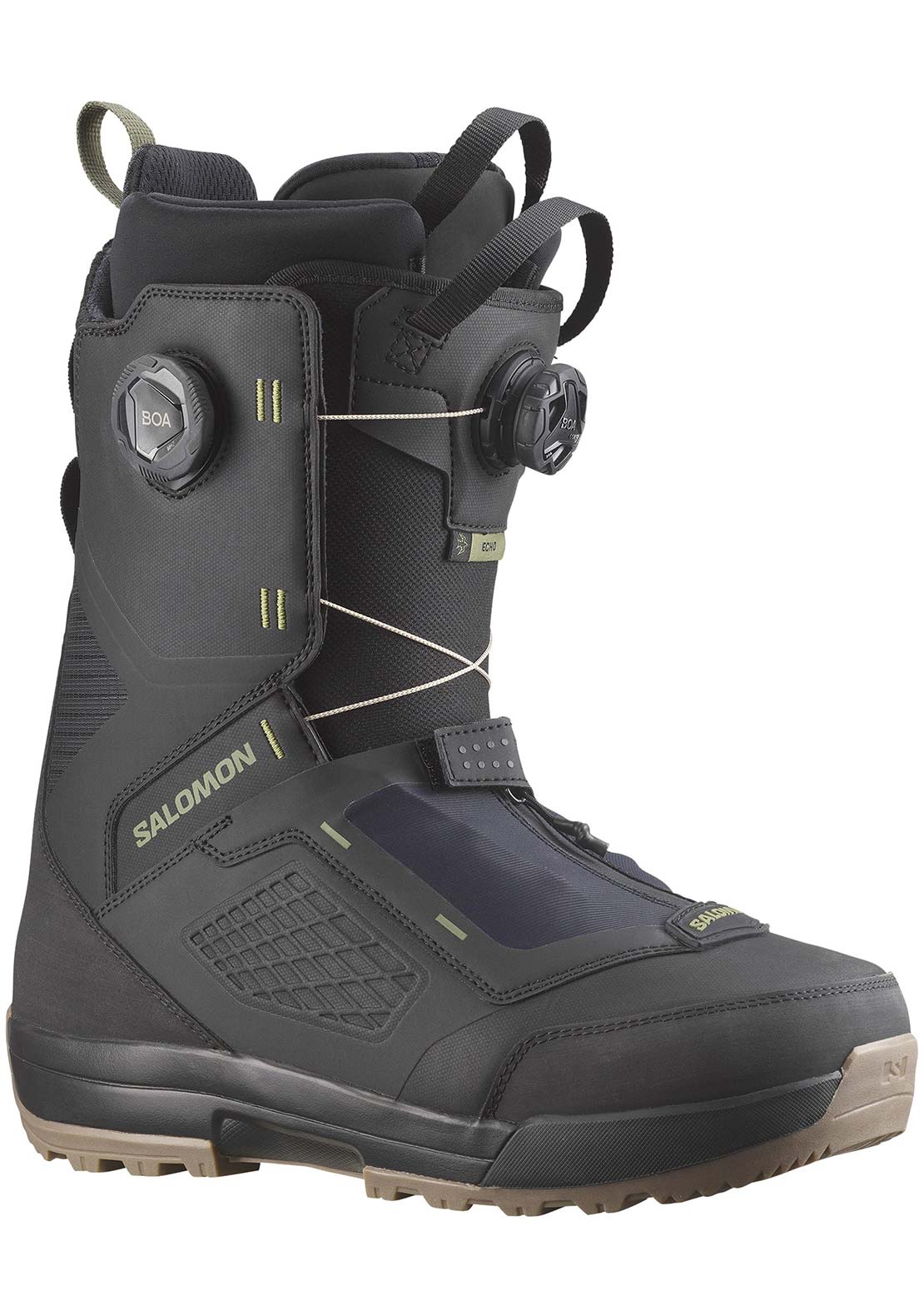 Salomon Men’s Echo Dual BOA Wide Boots Black/Black/DLI