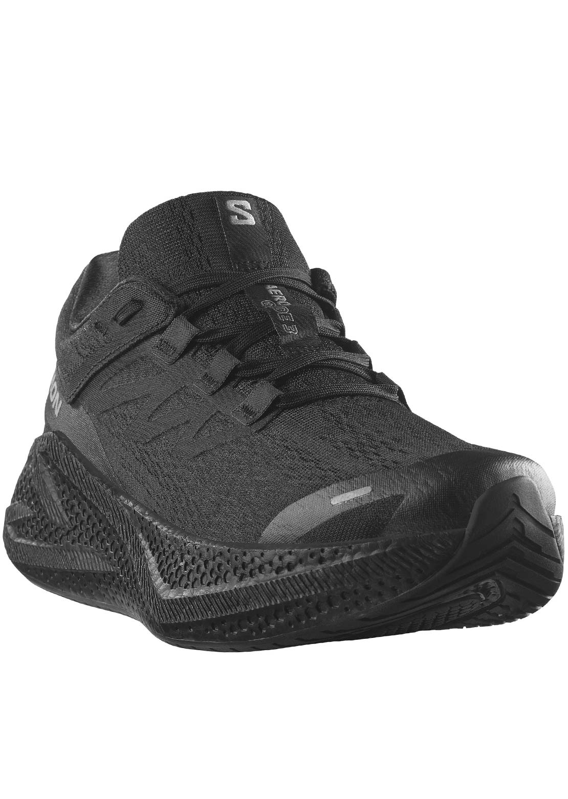 Salomon Men's Aero Glide 3 Running Shoes Black/Black/Footwear Silver