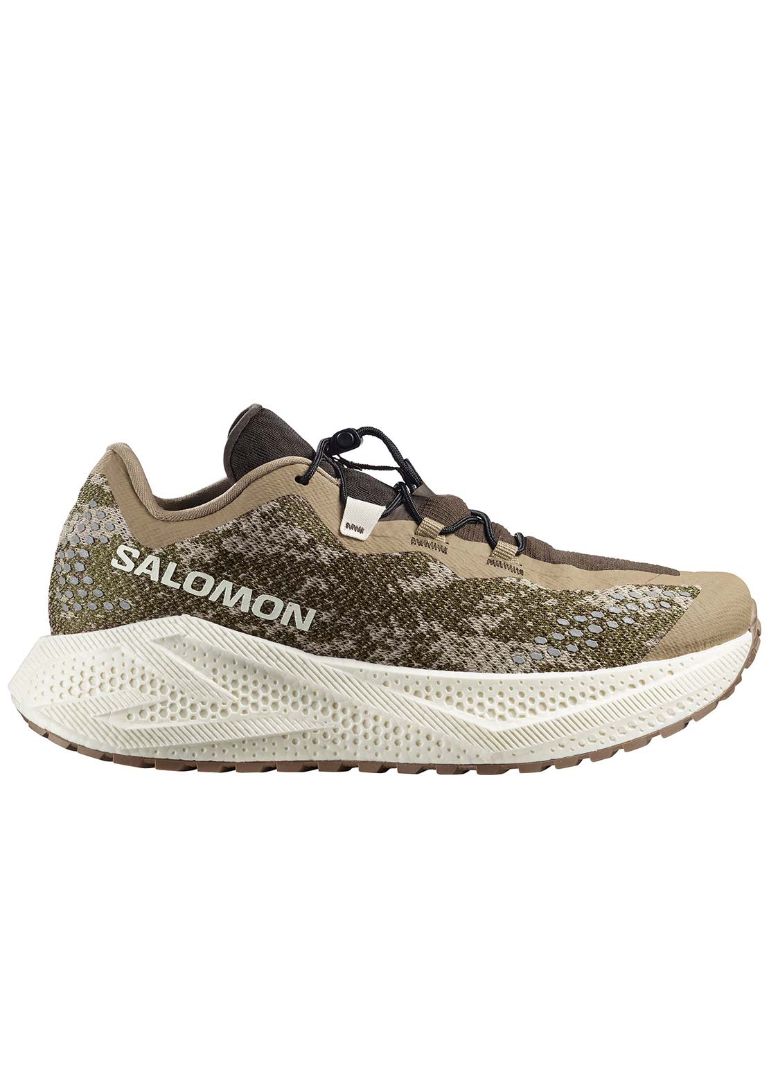 Salomon Men's Aero Glide 4 Gravel Running Shoes Safari/Vanilla Ice/Earth/Brown