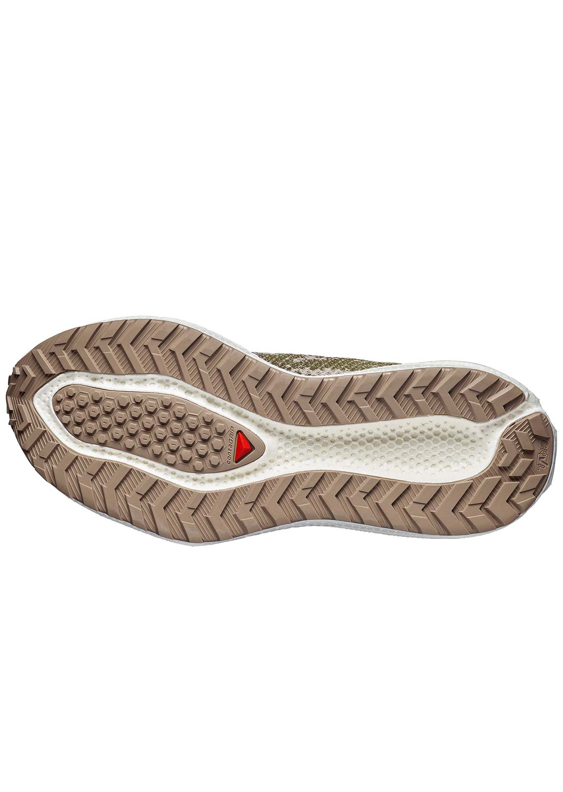 Salomon Men's Aero Glide 4 Gravel Running Shoes Safari/Vanilla Ice/Earth/Brown