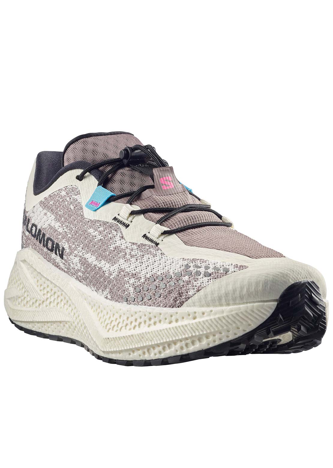 Salomon Men's Aero Glide 4 Gravel Running Shoes Vanilla Ice/Black/Iron