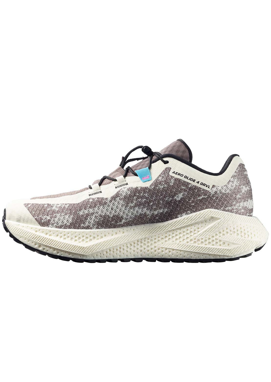 Salomon Men's Aero Glide 4 Gravel Running Shoes Vanilla Ice/Black/Iron