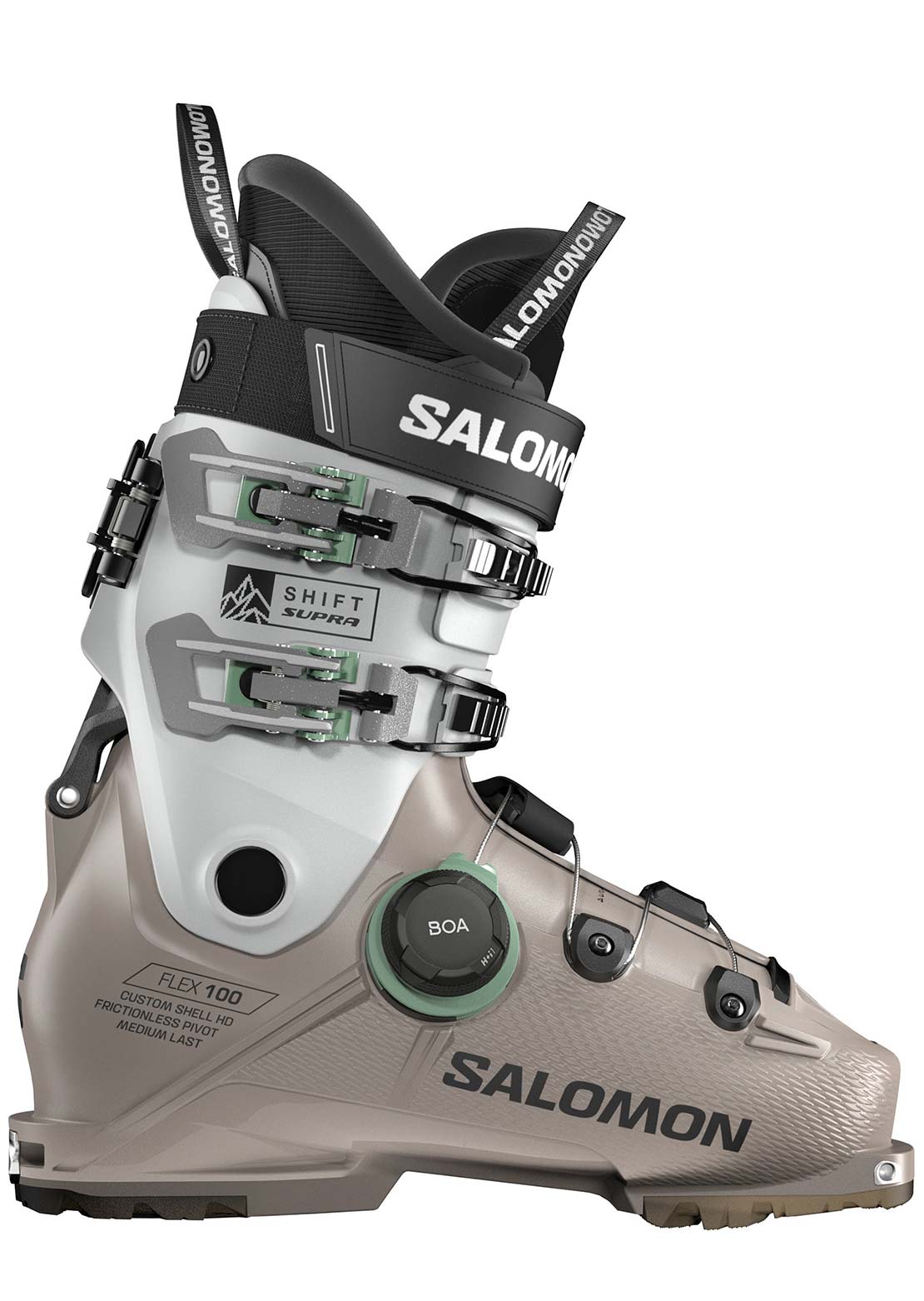 chaussure ski salomon flex 100 Salomon Men's Alpine Shift Supra BOA 100 GW Boots