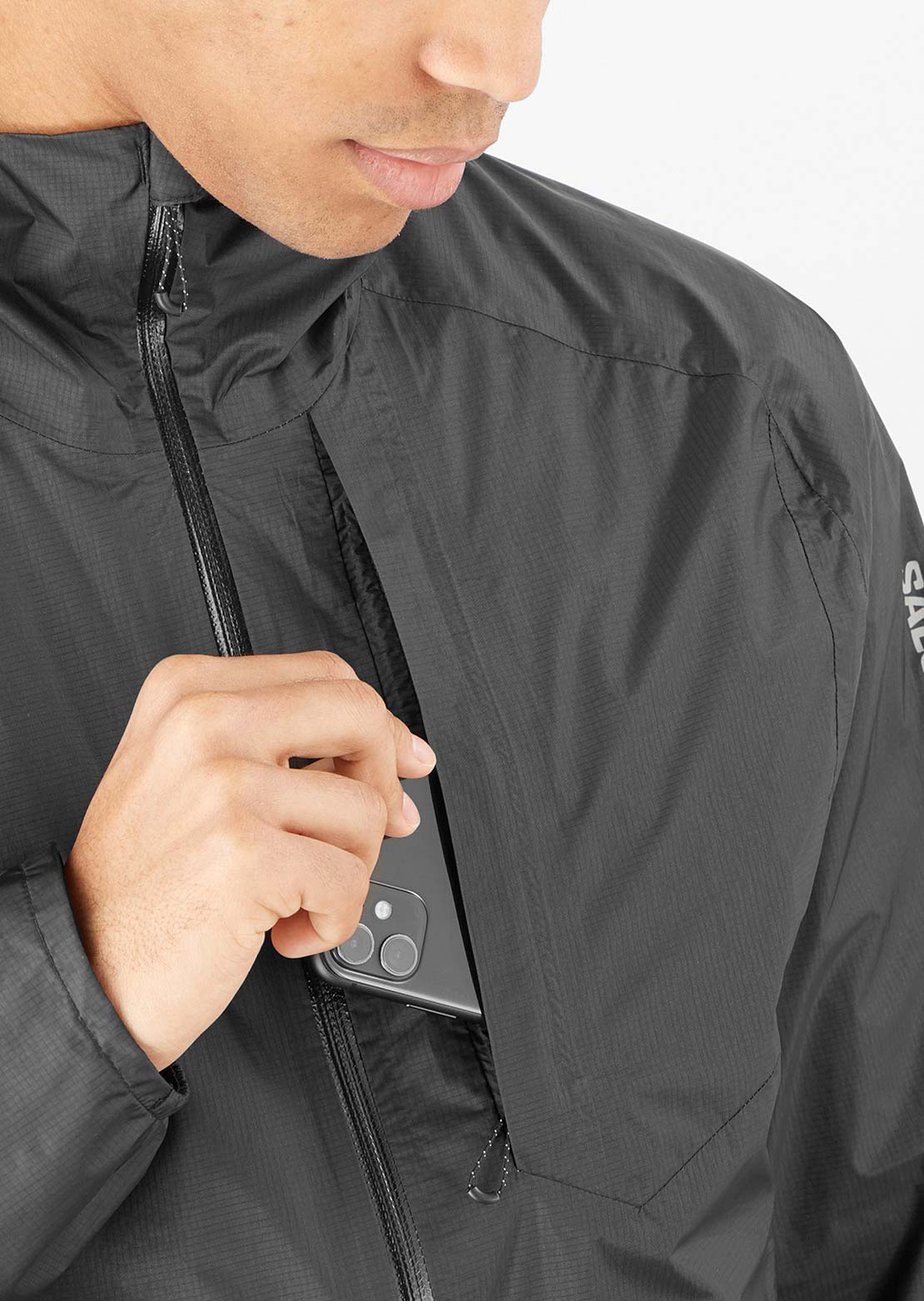 Salomon Men's Bonatti Waterproof Jacket Deep Black