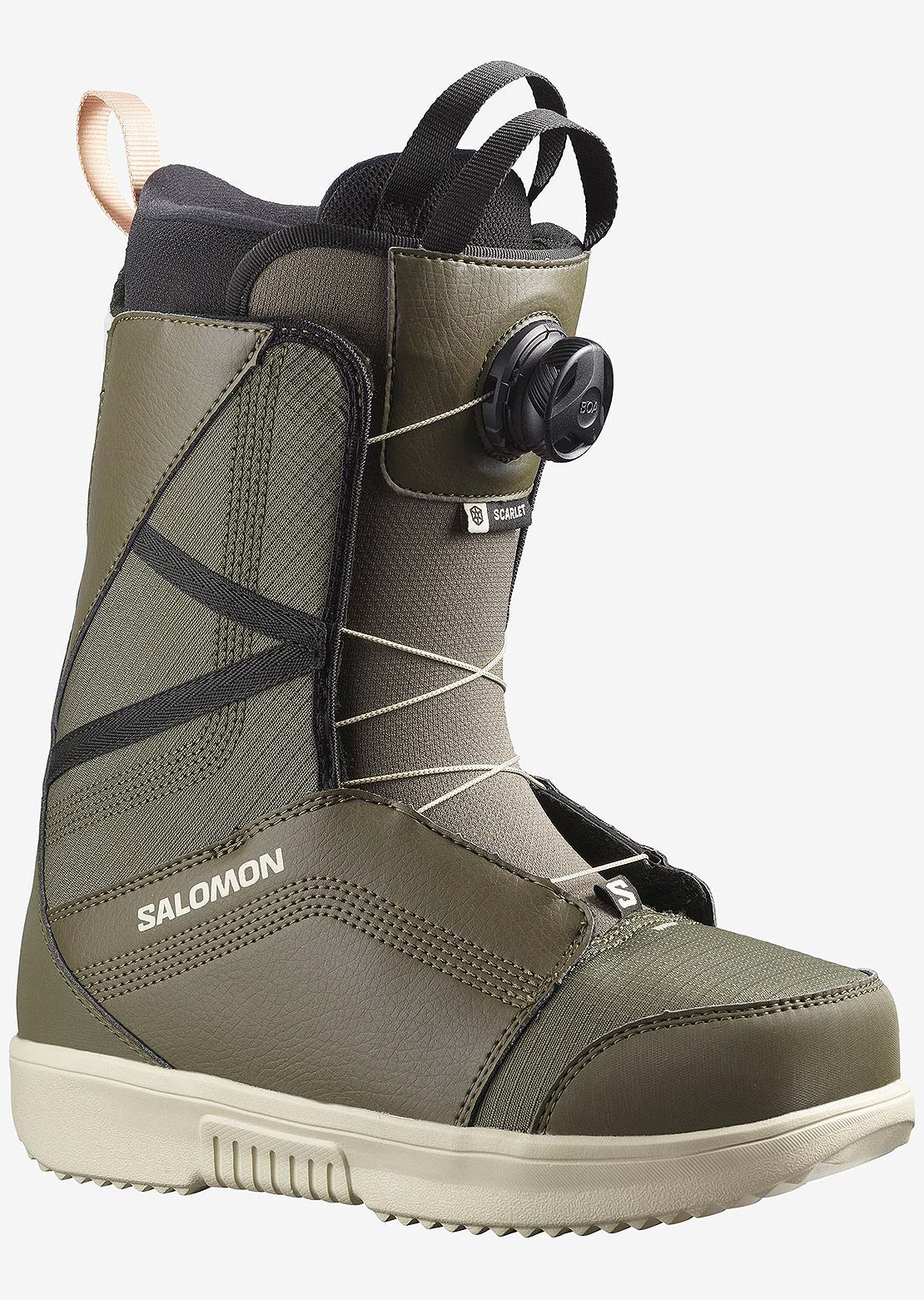 Salomon Women&#39;s Scarlet Boa Snowboard Boots Army Green