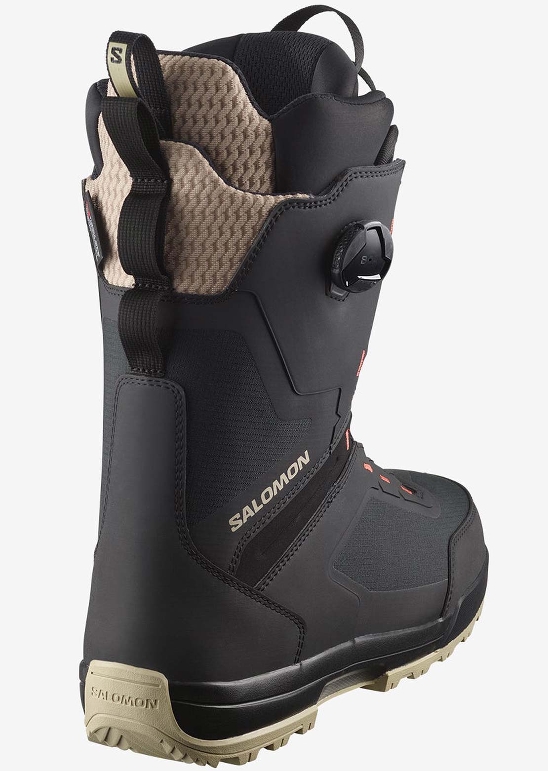 Salomon Men&#39;s Echo Dual Boa Snowboard Boots Spray Grey/Black/Clear