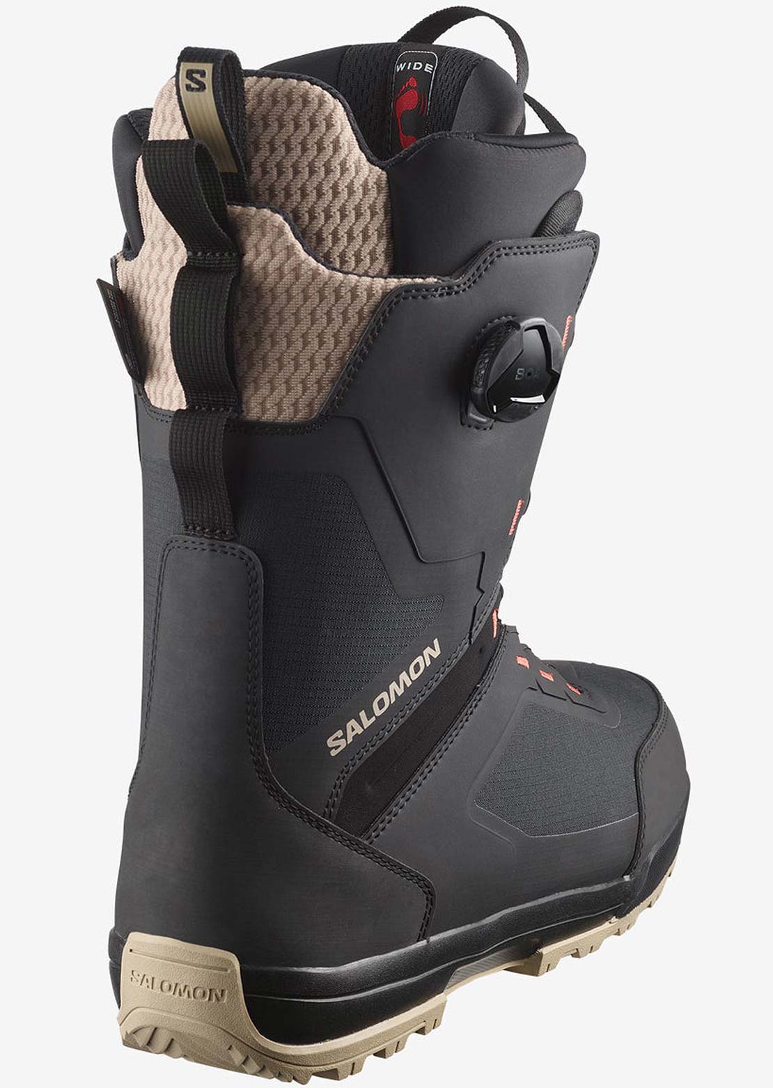 Salomon Men&#39;s Echo Dual Boa Wide Snowboard Boots Spray Grey/Black