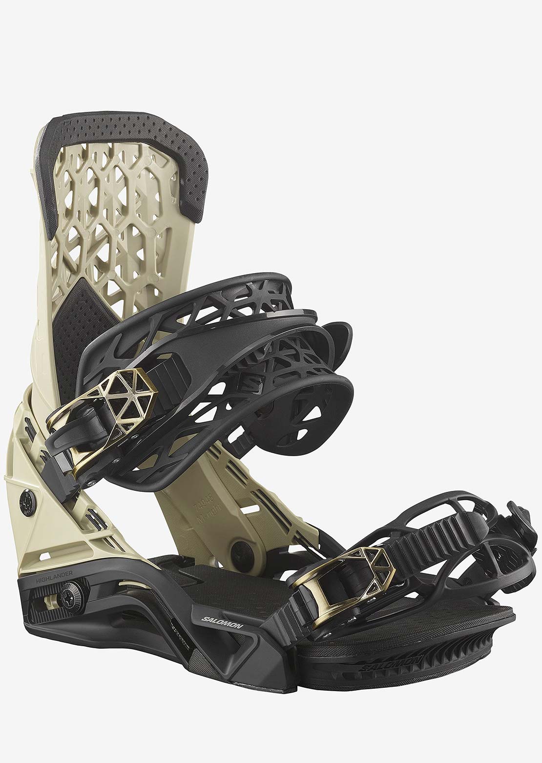 Salomon Men&#39;s Highlander Snowboard Bindings Pale Khaki