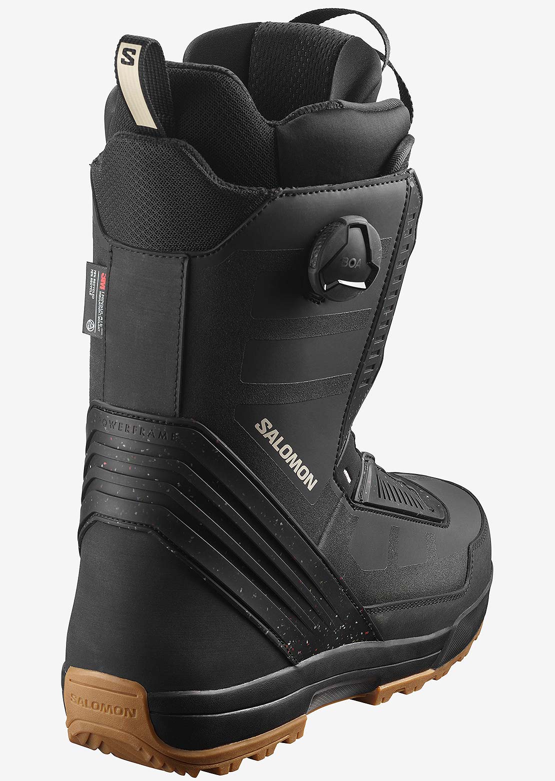 Salomon Men&#39;s Malamute Dual Boa Snowboard Boots Black/Black