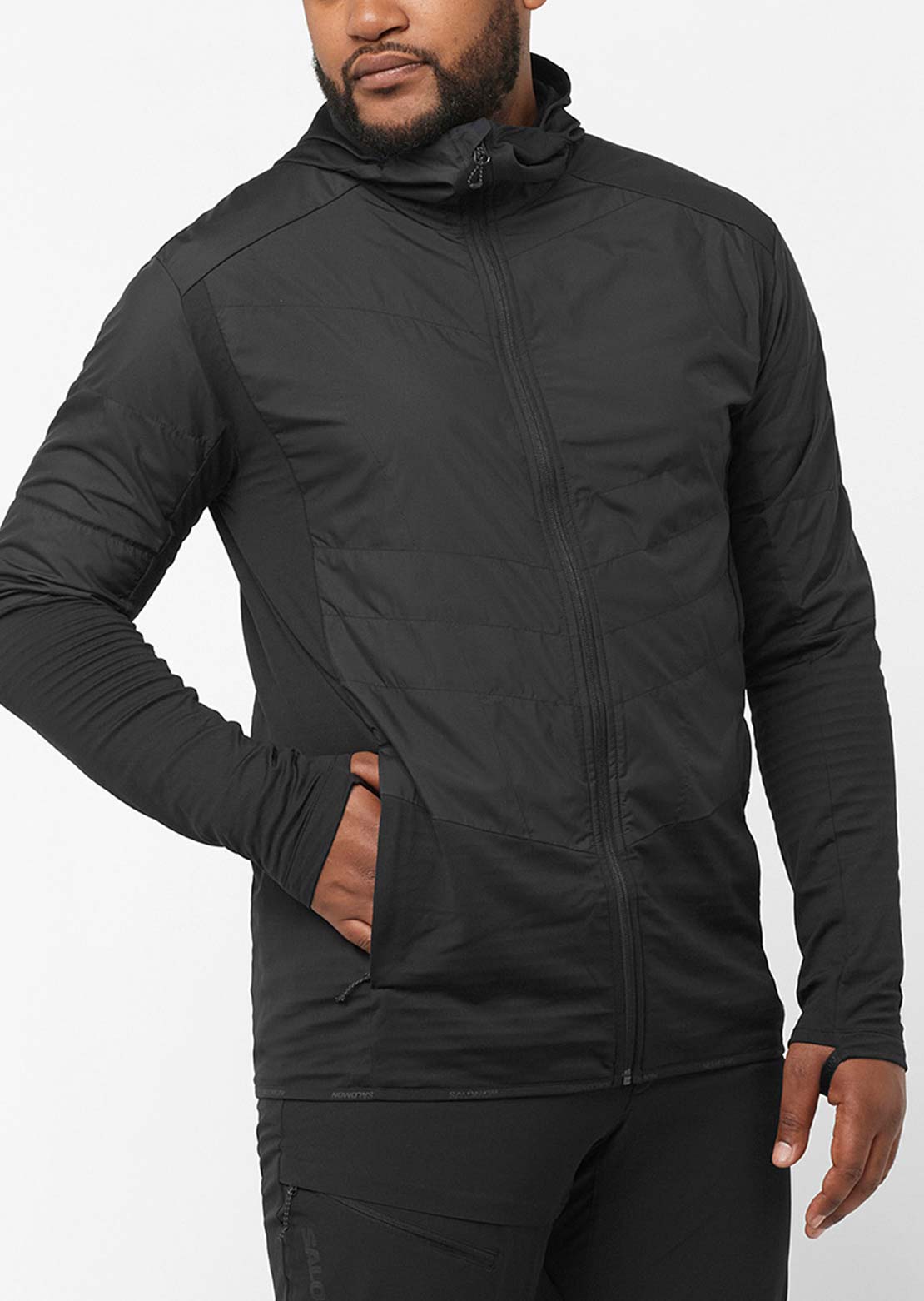 Salomon Men's Outline As Hybrid Jacket Deep Black