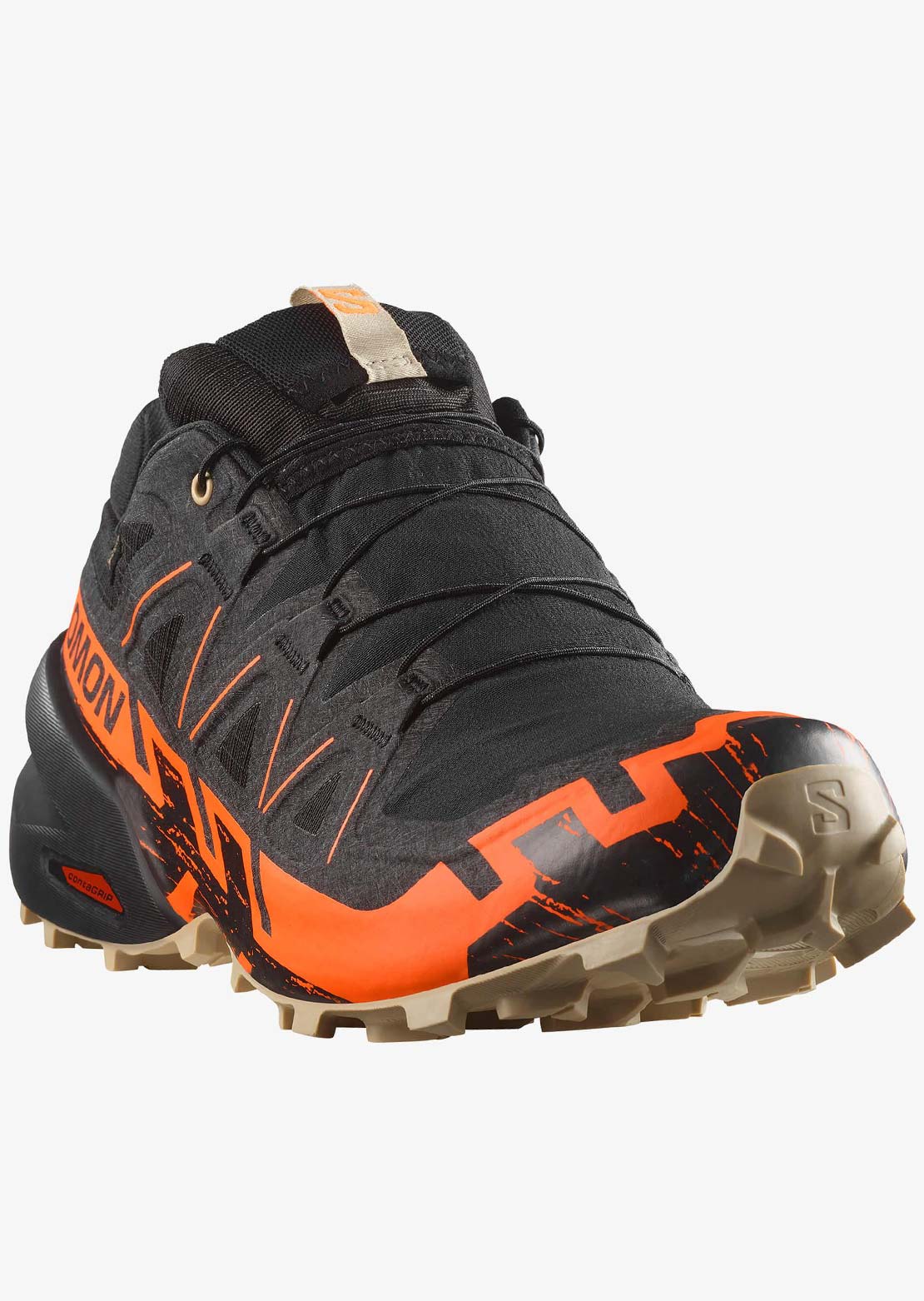 Salomon Men's Speedcross 6 GORE-TEX Shoes Black/Shoran/White Pepper