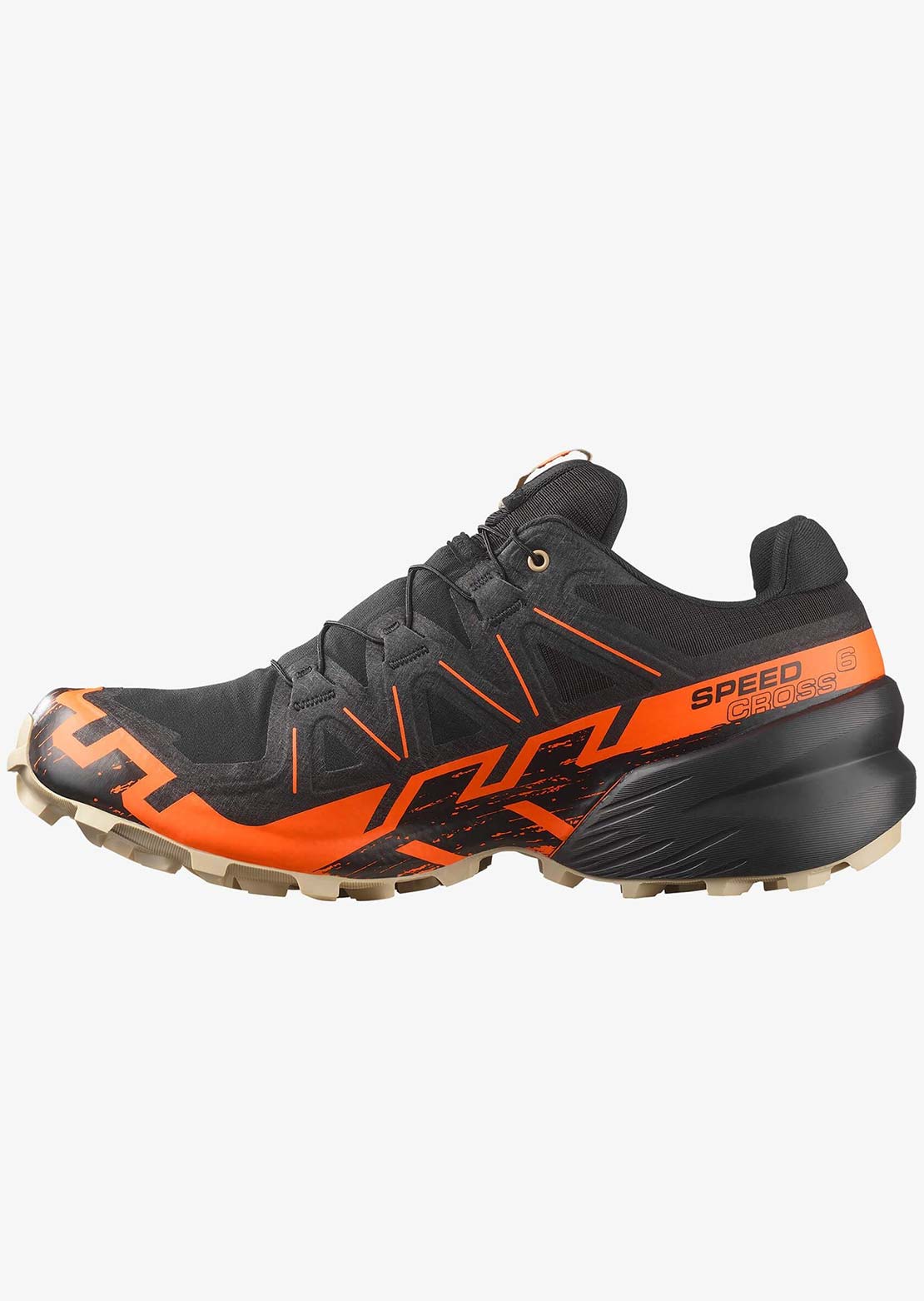 Salomon Men's Speedcross 6 GORE-TEX Shoes Black/Shoran/White Pepper