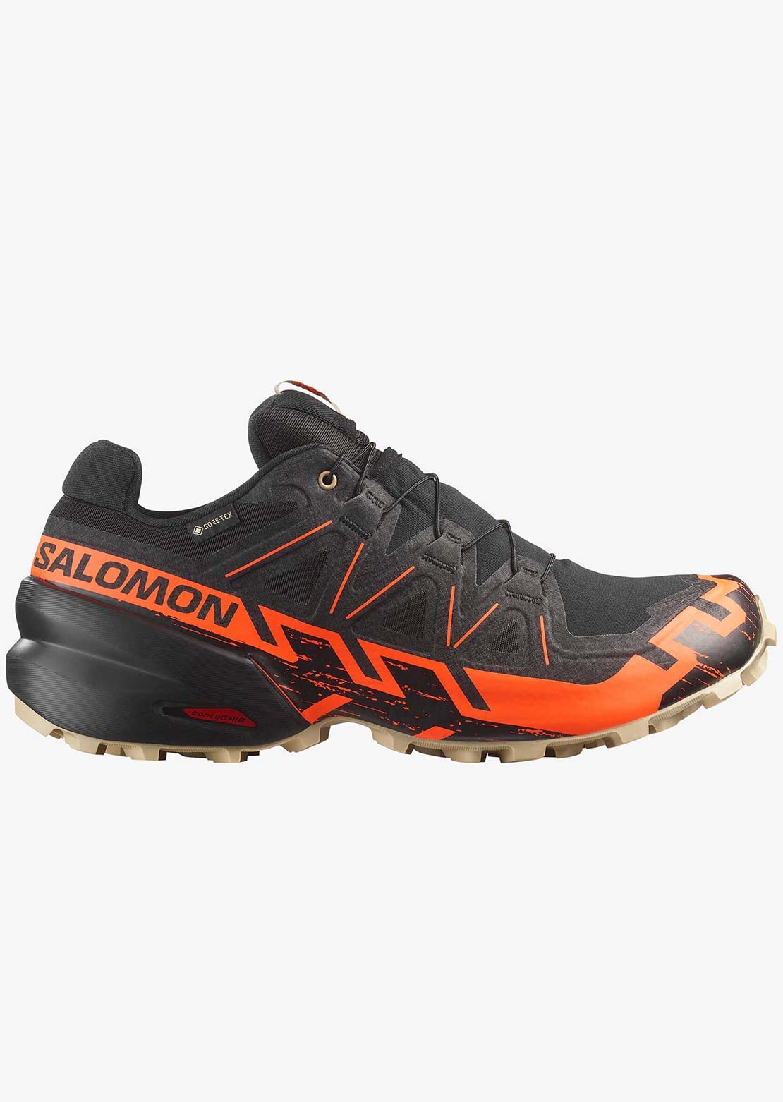 Salomon Men's Speedcross 6 GORE-TEX Shoes Black/Shoran/White Pepper