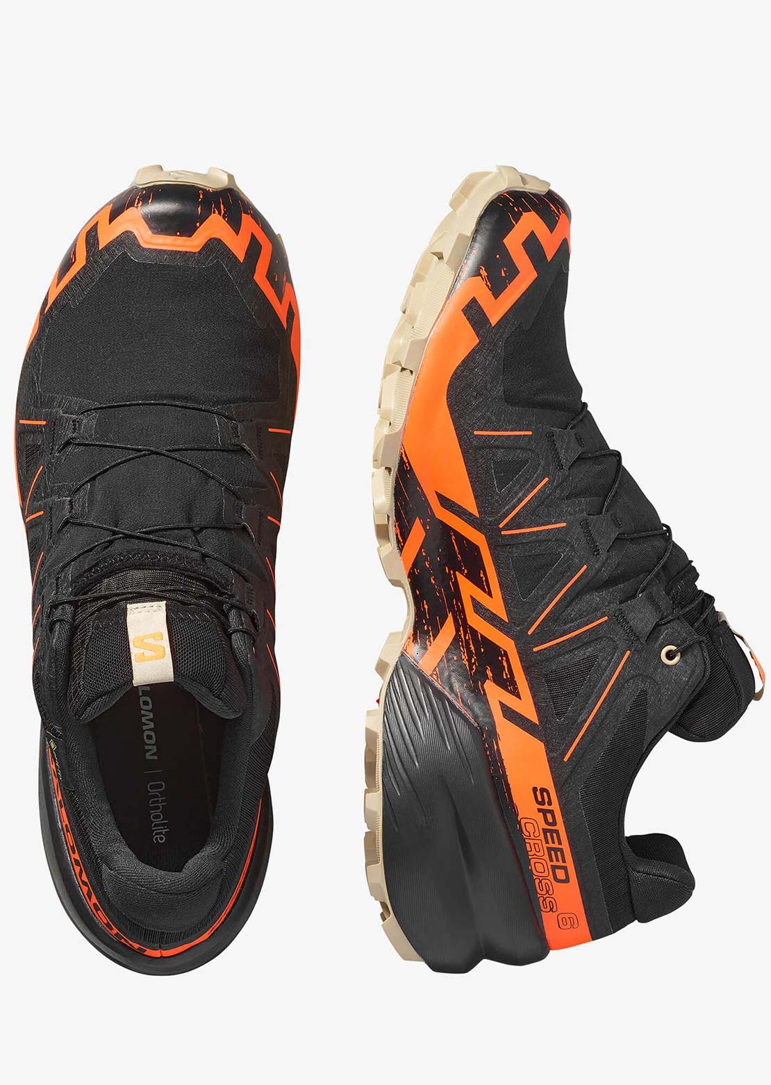 Salomon Men's Speedcross 6 GORE-TEX Shoes Black/Shoran/White Pepper