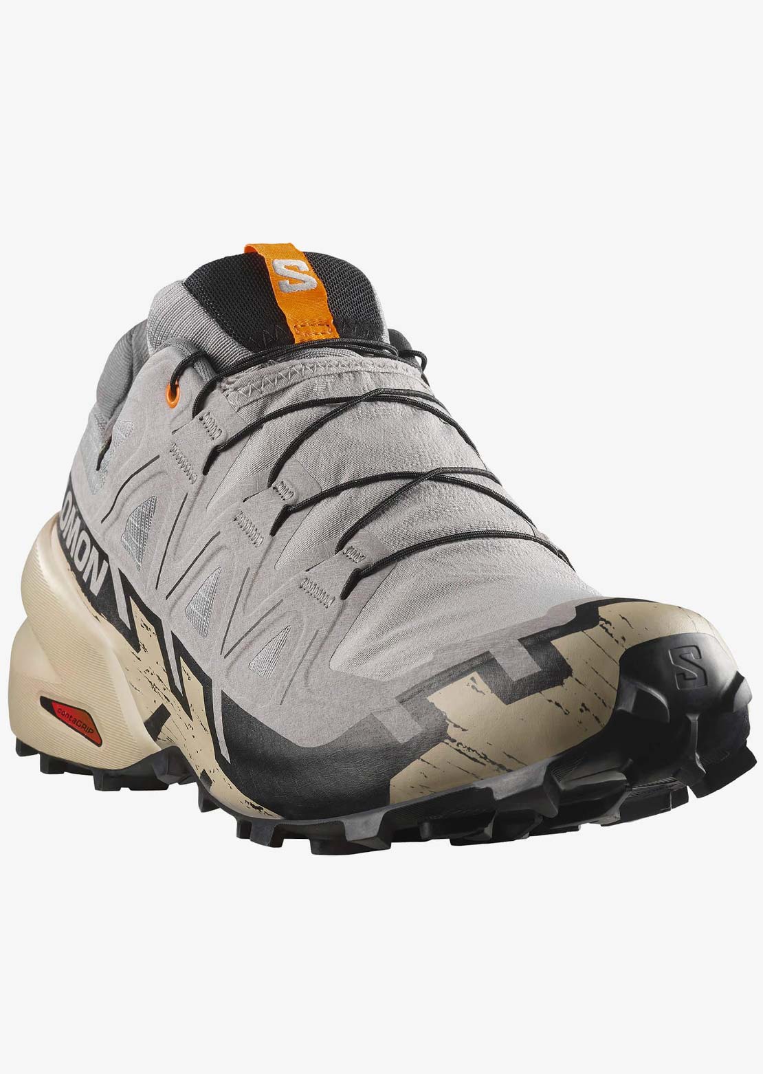 Salomon Men's Speedcross 6 GORE-TEX Shoes Gull/White Pepper/Black