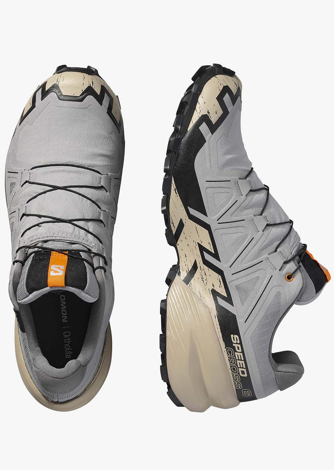 Salomon Men's Speedcross 6 GORE-TEX Shoes Gull/White Pepper/Black
