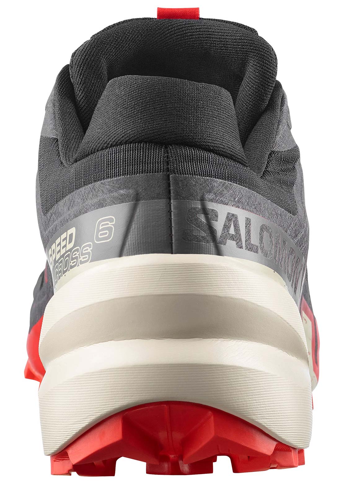 Salomon Men's Speedcross 6 Trail Running Shoes Black/Fiery Red/Almond Milk