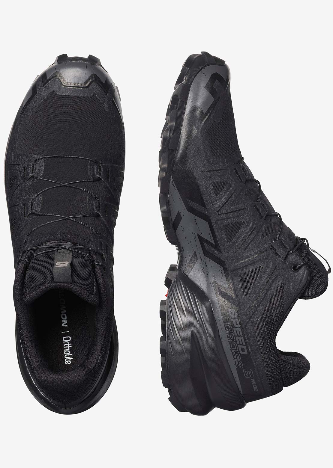 Salomon Men&#39;s Speedcross 6 Wide Shoes Black/Black/Phantom