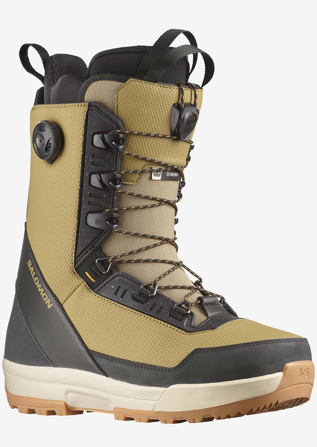 Salomon Men's Synergy PWL SJ BOA Snowboard Boots Driher/Black