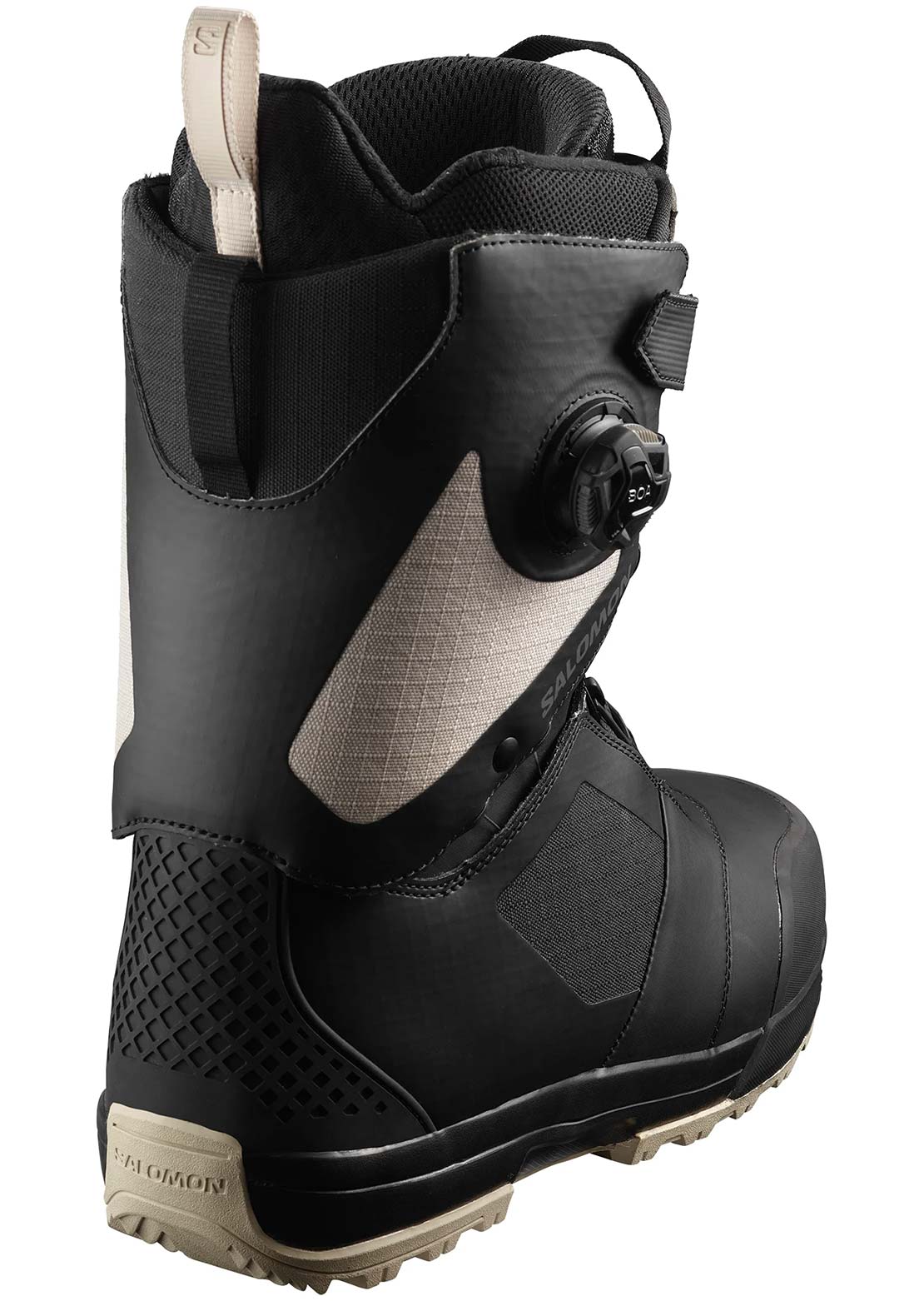 Salomon Mens Trek Snow Boots Black/Black/White