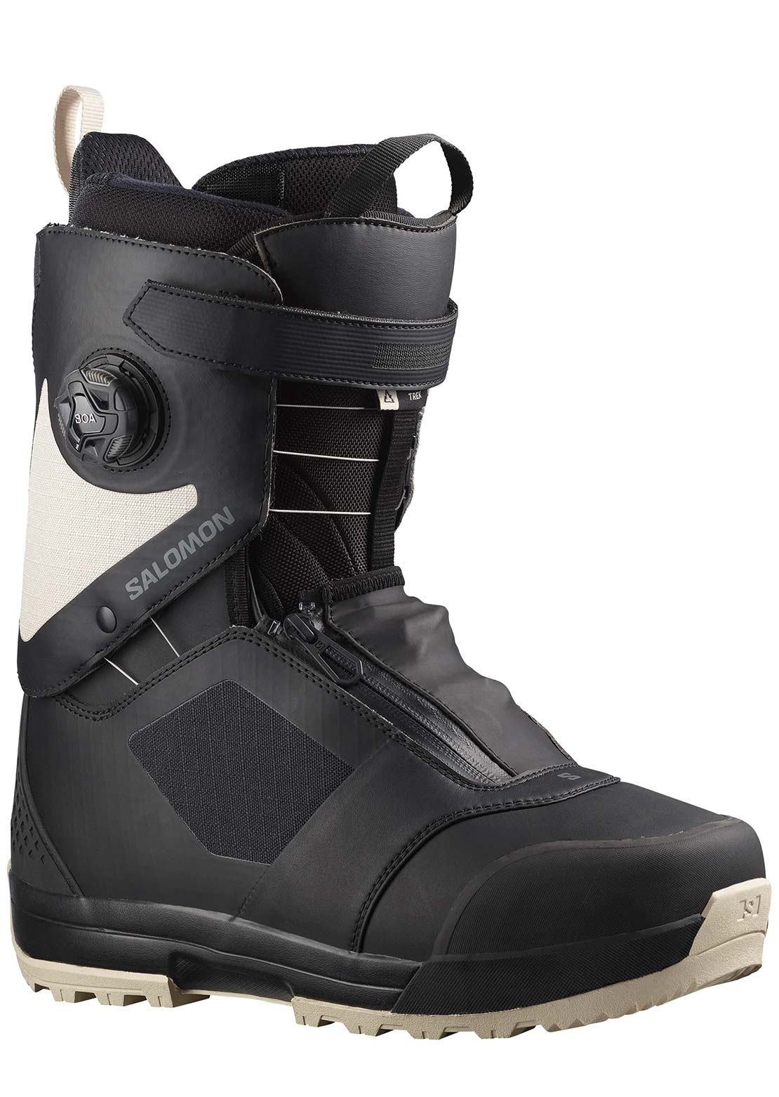 Salomon Mens Trek Snow Boots Black/Black/White