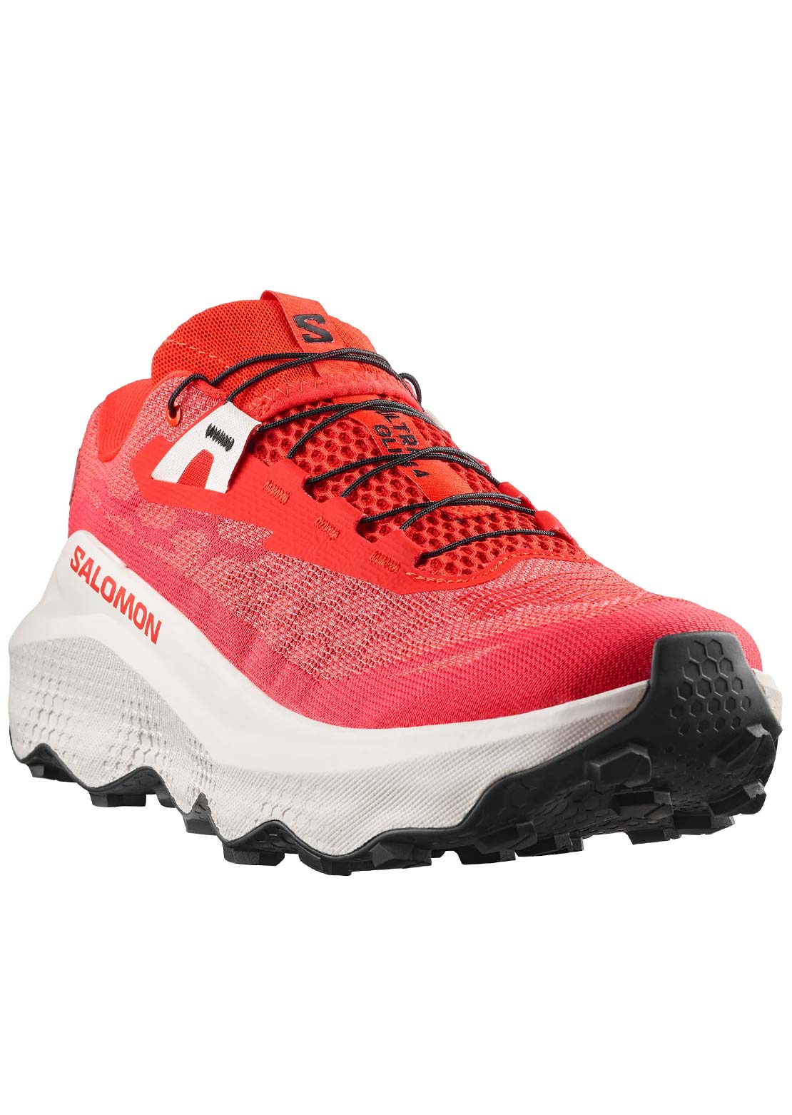 Salomon Men's Ultra Glide 4 Trail Running Shoes Fiery Red/Vanilla Ice/Black
