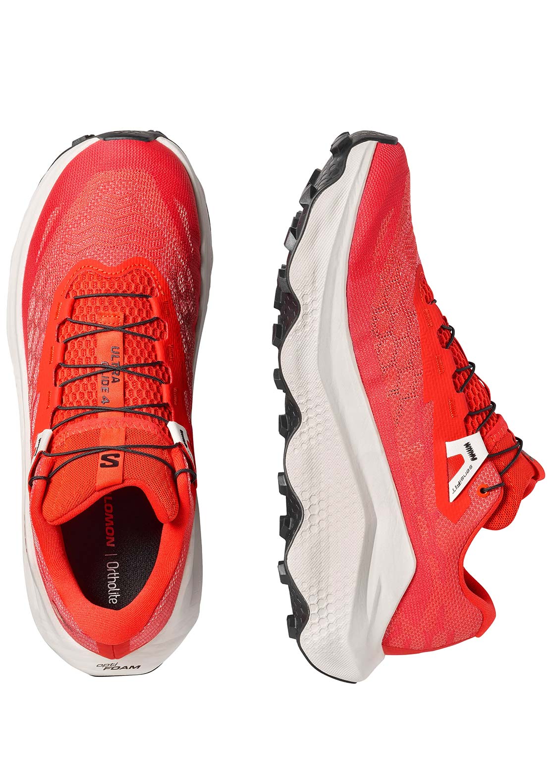Salomon Men's Ultra Glide 4 Trail Running Shoes Fiery Red/Vanilla Ice/Black