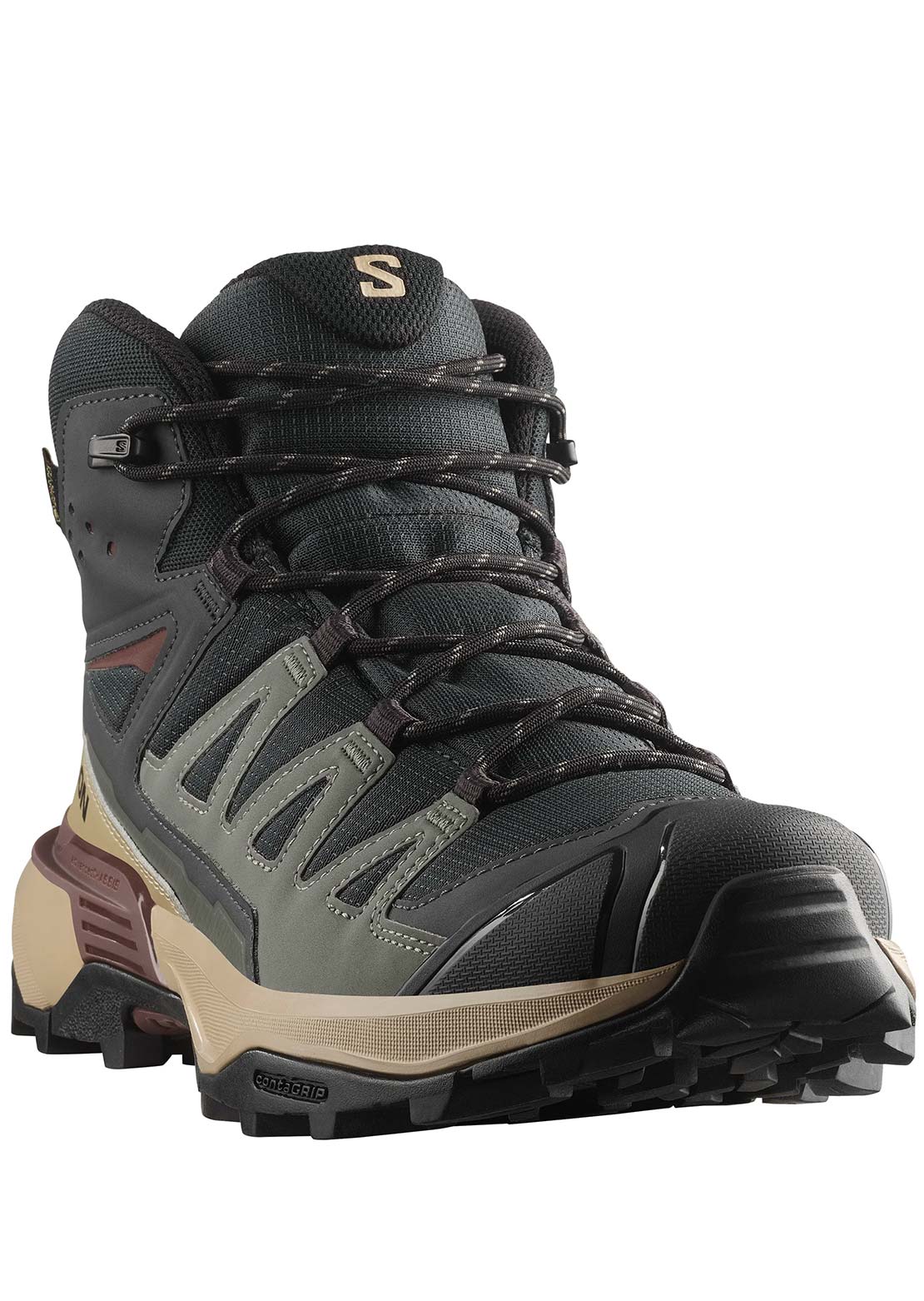 Salomon Men's X Ultra 360 Mid GTX Hiking Shoes Phantom Desert/Tan Rum/Raisin