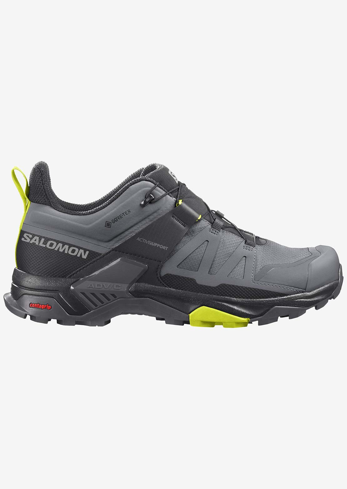 Salomon Men&#39;s X Ultra 4 GORE-TEX Shoes Quiet Shade/Black/Evening Primrose