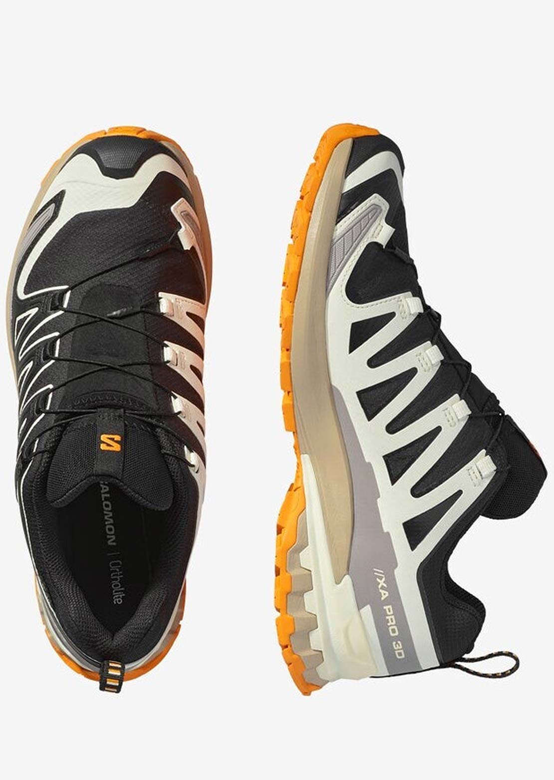 Salomon Men's XA Pro 3D V9 GTX Trail Running Shoes Black/Vanilla Ice/Turmeric