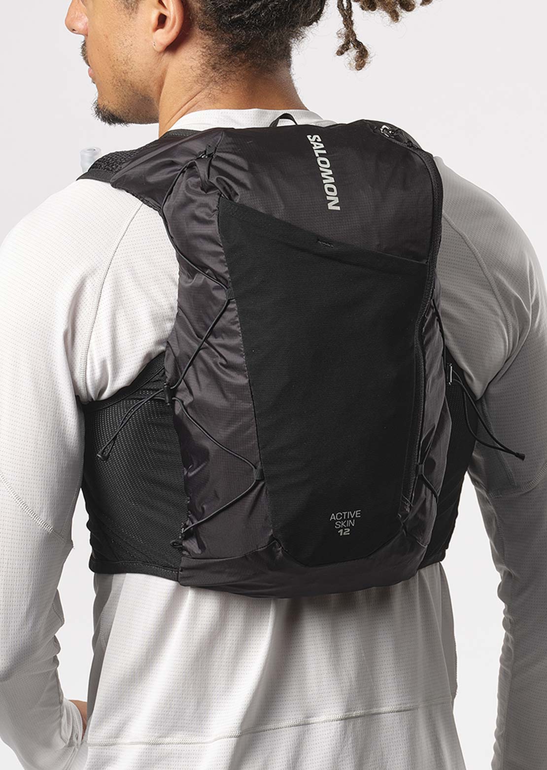 Salomon Unisex Active Skin 12 Set Laurel Black/Metal