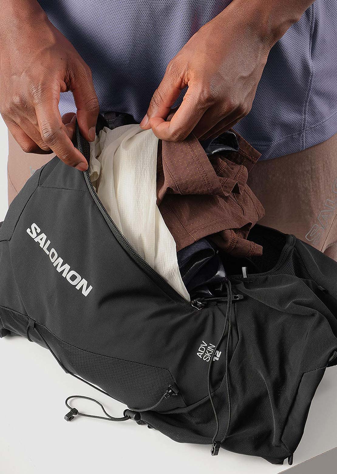 Salomon Unisex Adv Skin 12 Set Black