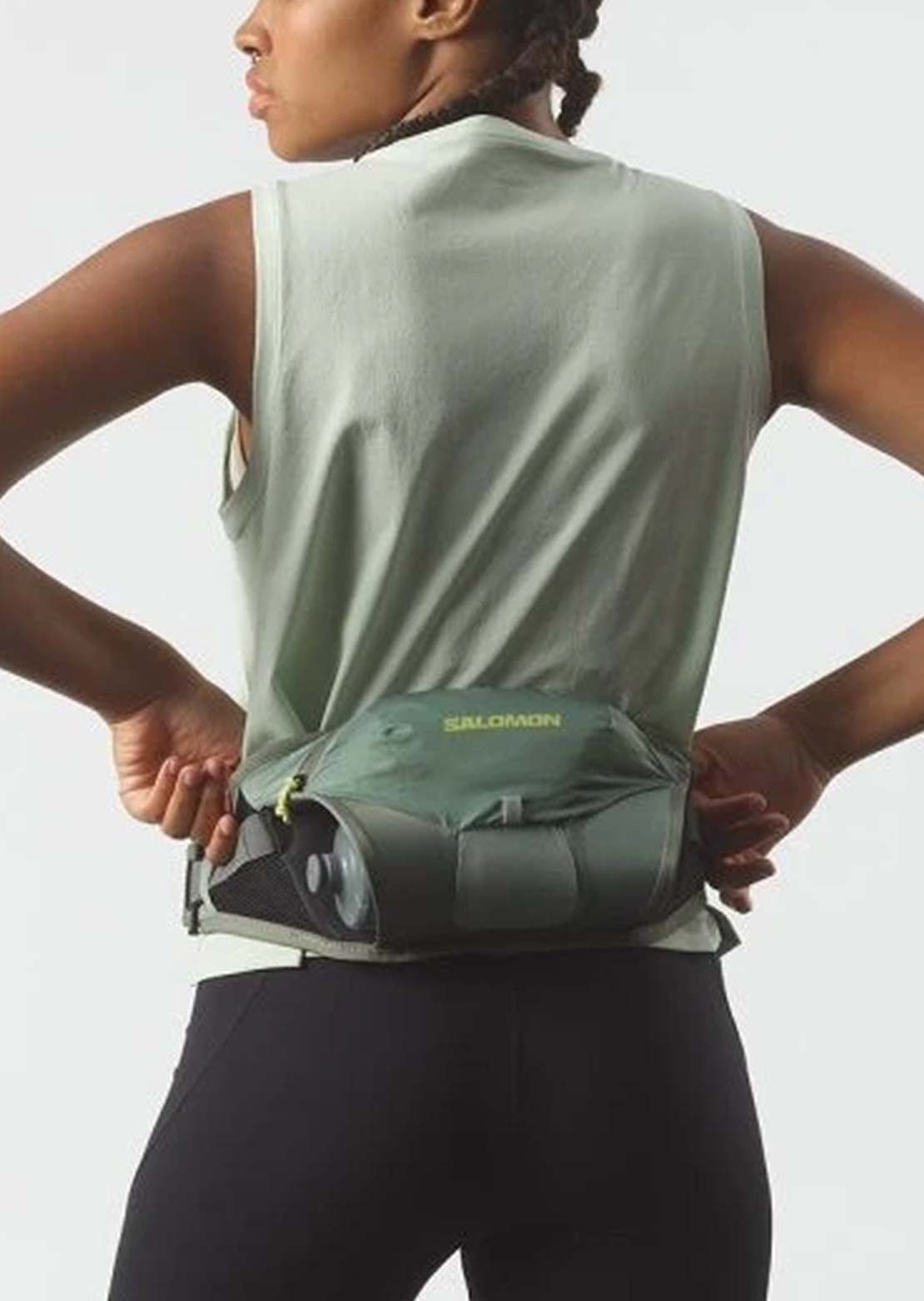 Salomon Unisex Cross Belt 2 Bottle Green Milieu/Agave Green/Sharp Green